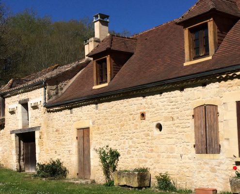 Exterior of gite before renovation