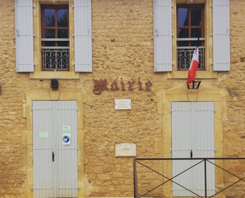 Mairie office in rural France