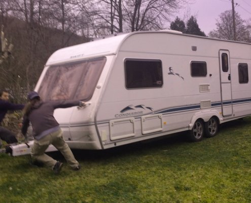 Caravan living in France