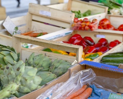 French local market vegetables