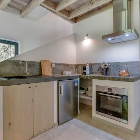 Small apartment kitchen at gite