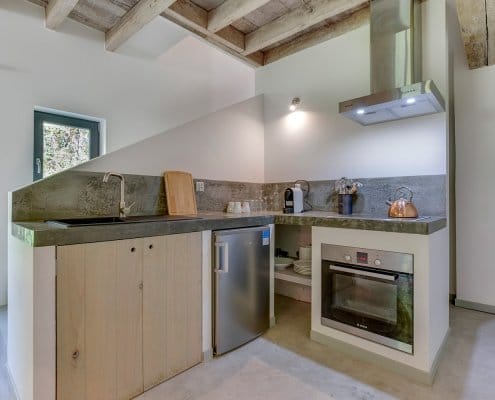 Small apartment kitchen at gite