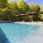 Heated pool of Dordogne gite