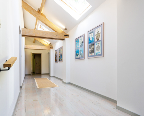 Beautiful interior Gite hallway