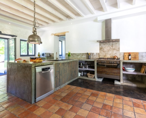 Beautiful gite kitchen with matching appliances