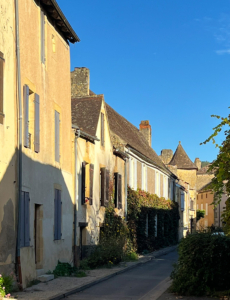 Narrow street in Cadouin, Perigord