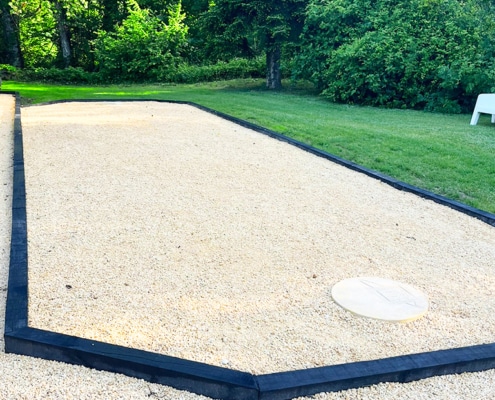 Beautiful new petanque court at the gite