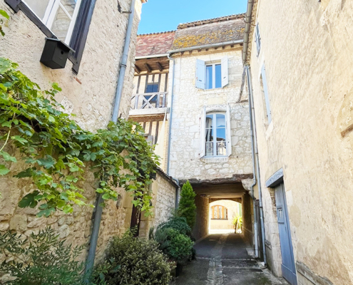 Backstreet in Issigeac, in the Dordogne
